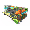 Commercial indoor playground featuring space shuttle tunnel, tube slides, and play panels for children IP24103