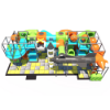 Top view of Launchpad Tower indoor playground with colorful tunnels and rocket play structure IP24103