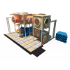 Commercial indoor playground with interactive panels, crawl tunnels, and elevated play structure for children IP24113