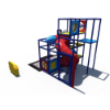 Commercial indoor playground featuring enclosed crawl tunnel, activity panels, and elevated platforms for kids IP24119