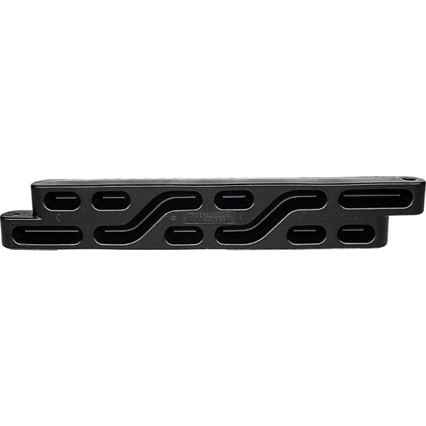 Black plastic 4 ft playground landscape timber border 8 inch height for mulch containment and play area edging