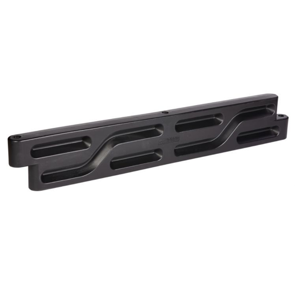 Black plastic 6 ft playground landscape timber border for mulch containment and durable play area edging systems