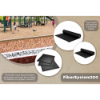 Engineered wood fiber playground surfacing system 200 with dual geotextile fabric layers fibar mats and drainage base
