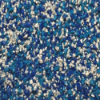Blue and white EPDM rubber granules showing textured slip resistant PolySplash playground surfacing for splash pads and waterparks