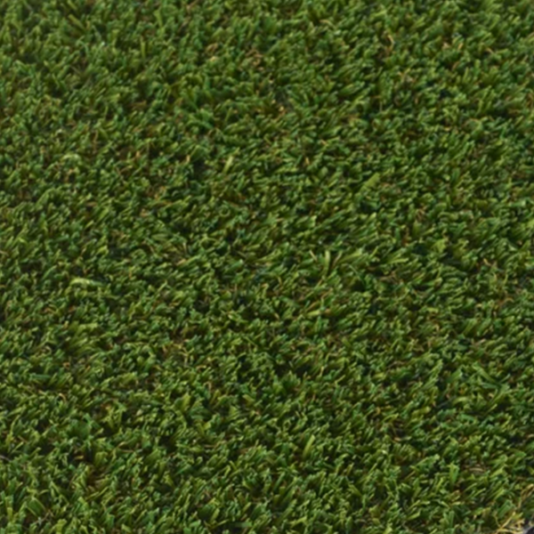 Close-up texture of SprintPlay Elite artificial turf playground surfacing with realistic green fibers for commercial play areas