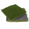 SprintPlay Elite artificial turf sample with cushioned backing layer for playground fall protection and drainage performance