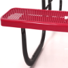 Picture of 8 Foot ADA Compliant Rectangular Picnic Table, Thermoplastic Coated Expanded Metal with Welded 2 3/8" Steel Frame, Portable