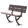 Acadia Steel Bench with Back - 4 Ft. or 6 Ft.