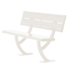 Acadia Steel Bench with Back - 4 Ft. or 6 Ft.