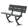 Acadia Steel Bench with Back - 4 Ft. or 6 Ft.
