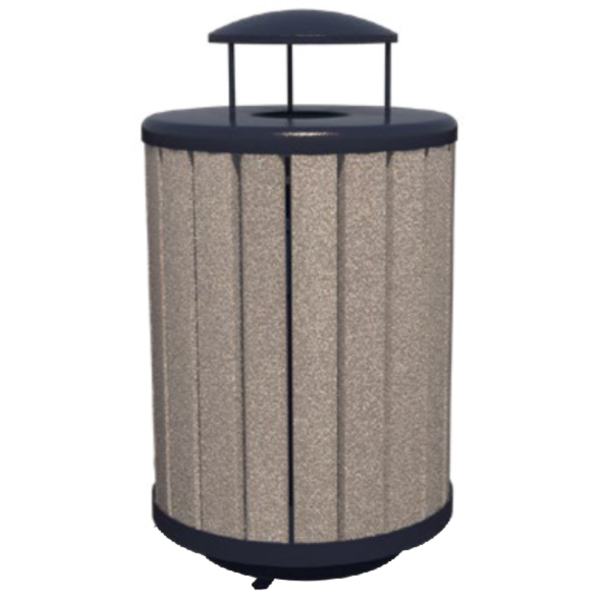 Arches 32 Gallon Recycled Plastic Trash Receptacle