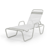 St. Maarten II 14 Inch Standard Vinyl Chaise Lounge with Arms