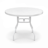 St. Maarten II Punched Aluminum Round Poolside Dining Table
